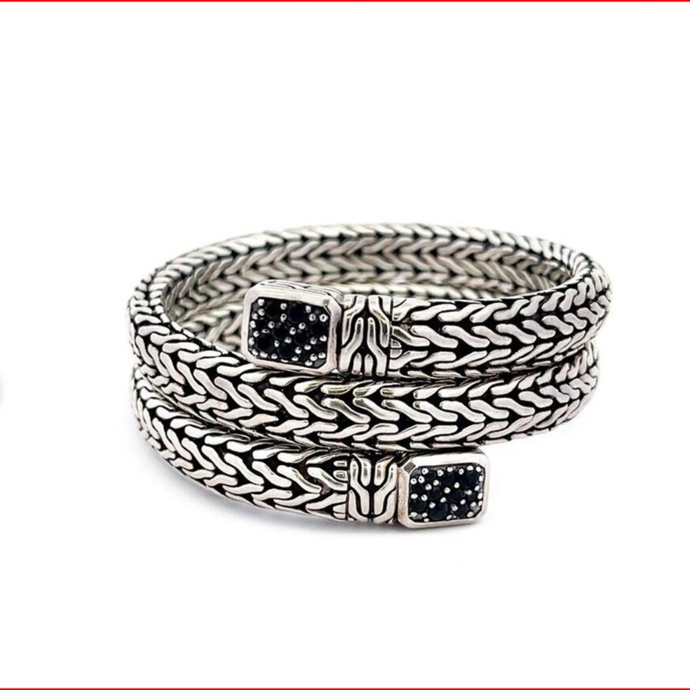 John Hardy Black Saphire Coil Bracelet. Firm Price.